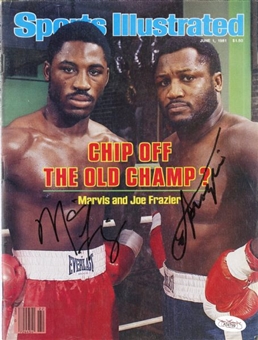 Joe & Marvis Frazier Dual Signed 1981 Sports Illustrated Magazine